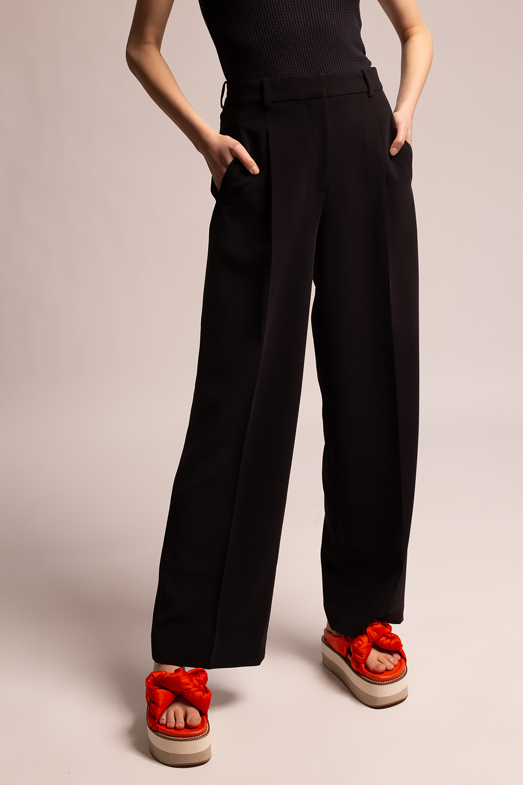 Holzweiler Straight-leg pleated trousers